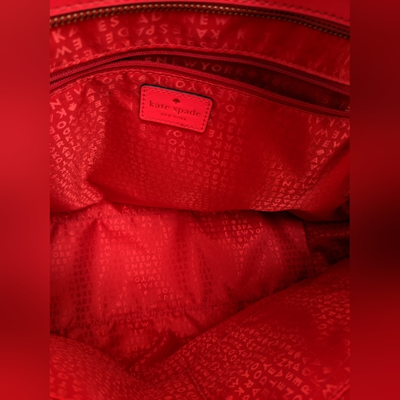 KATE SPADE GORGEOUS CORAL LARGE TOTE BAG EUC, Beautiful color! - Picture 3 of 15